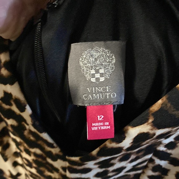 Vince Camuto cheetah print cocktail dress - Picture 6 of 7